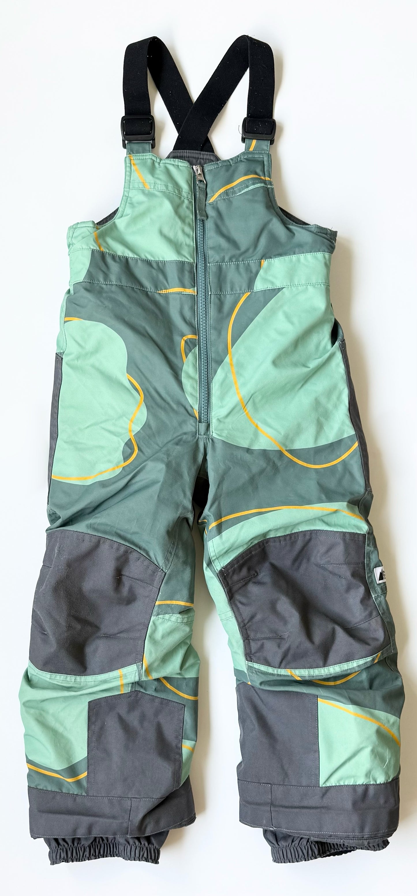 MEC Green & Grey Patterned Toaster Bib Snow Pants (5 Years)