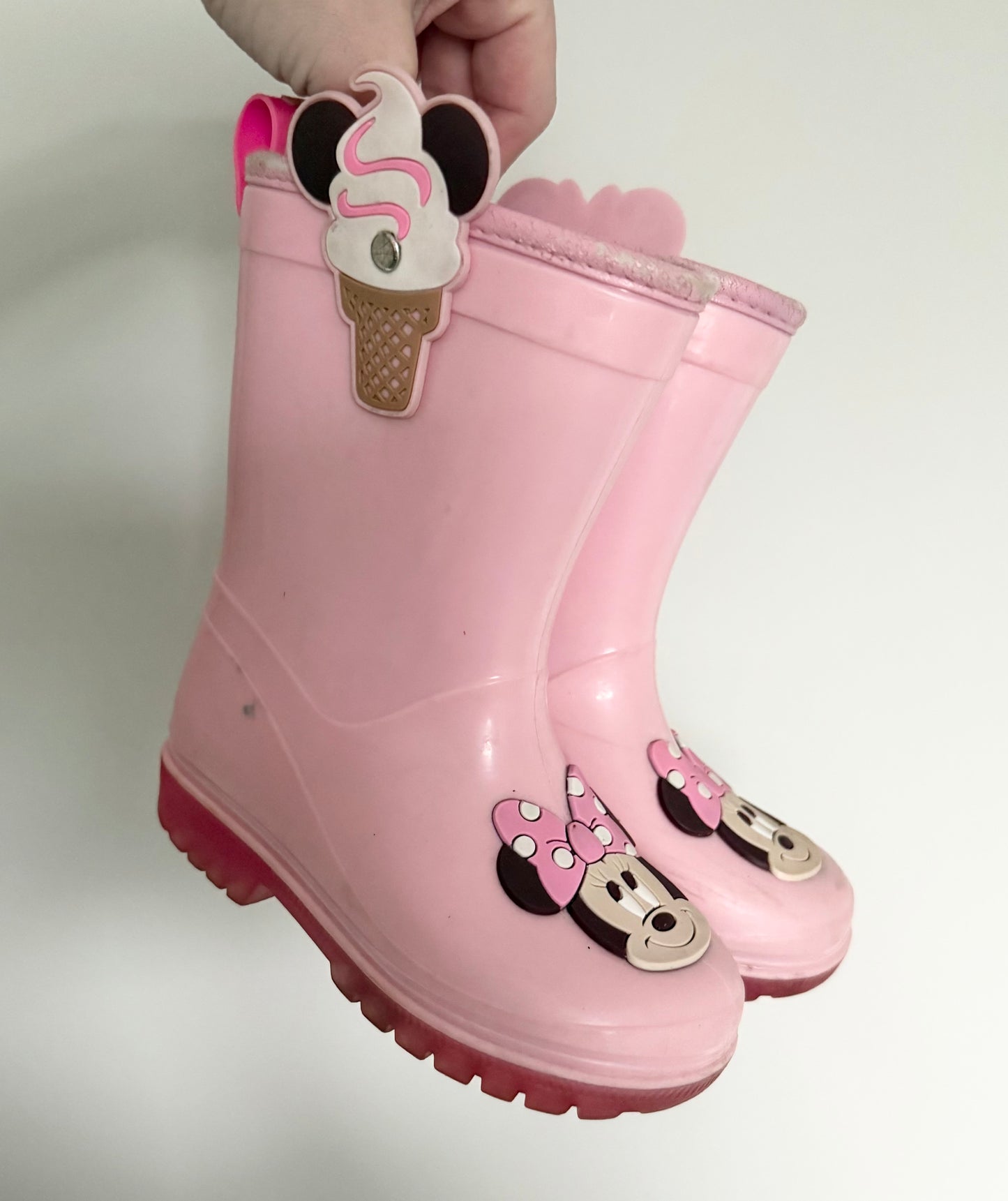 Disney Minnie Mouse Ice Cream Pink Rubber Boots (7)