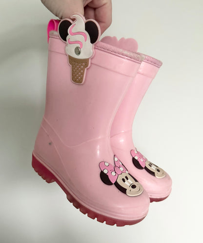 Disney Minnie Mouse Ice Cream Pink Rubber Boots (7)