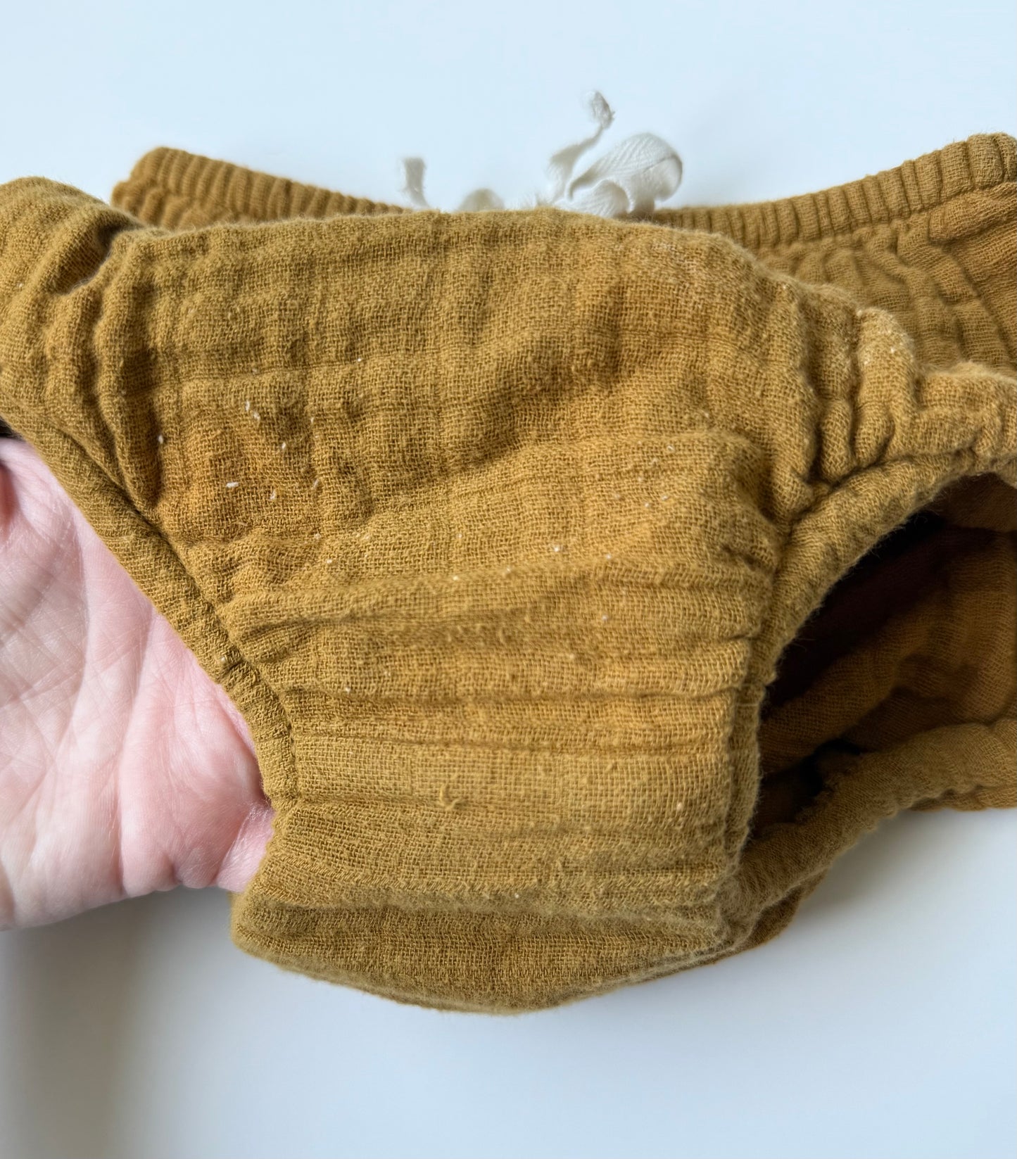 Jamie Kay Dark Mustard Muslin Bloomers (1 Year)