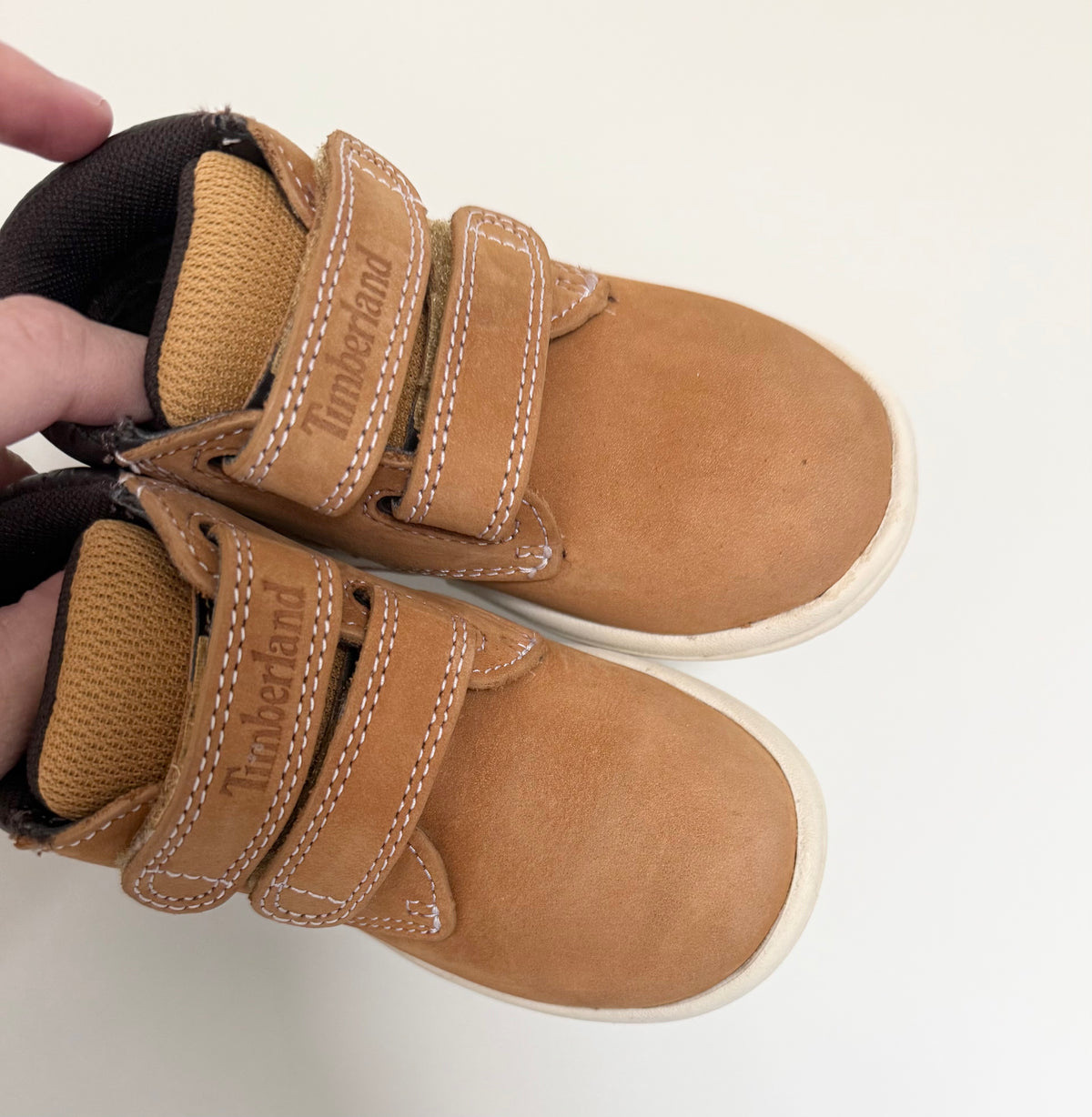 Timberland Light Brown Velcro High Top Track Boot (6)