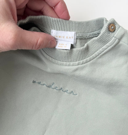 Jamie Kay Green “Wanderer” Sweater (12 Months)