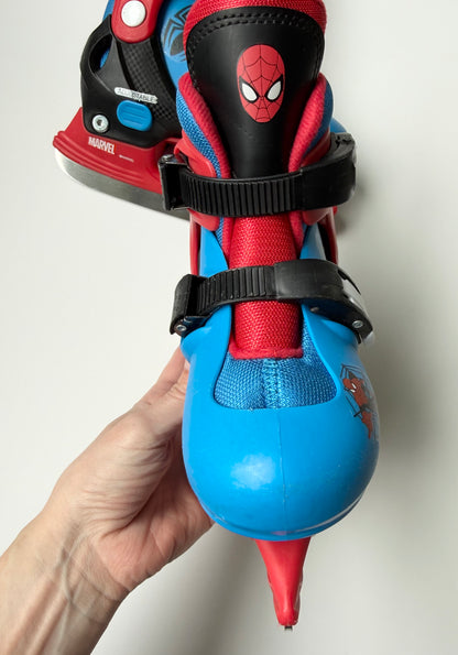 Marvel Spidey Blue & Red Hardshell Adjustable Skates (Y8-Y11)