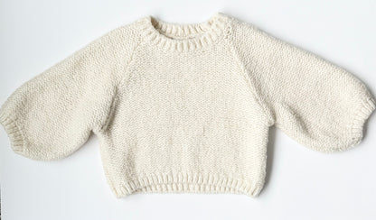Zara White Chunky Knit Sweater (12-18 Months)