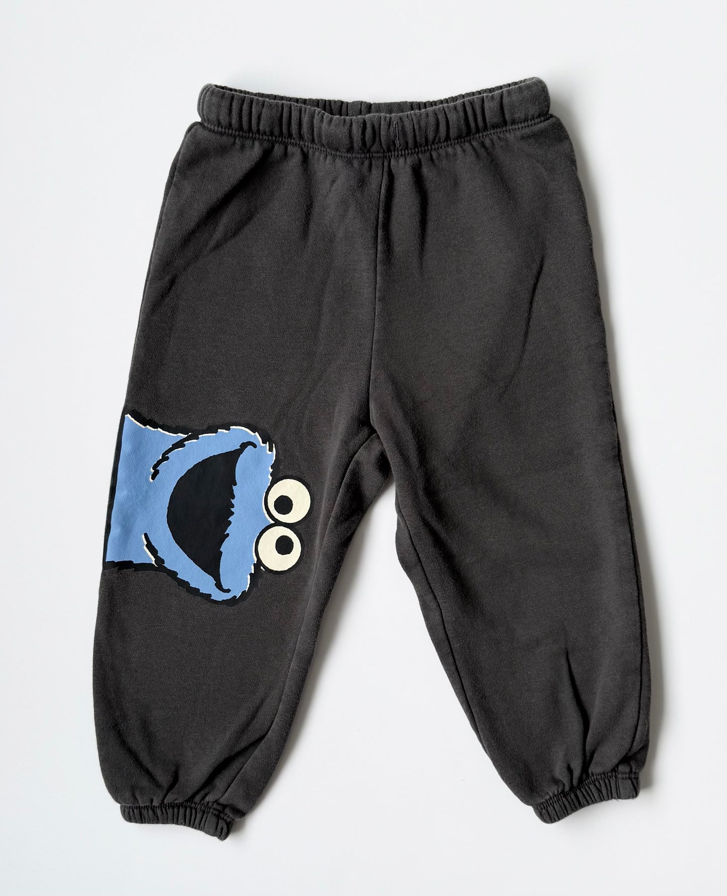 H&M x Sesame Street Grey & Beige Cookie Monster Sweater & Pants Set (18-24 Months)