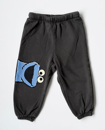 H&M x Sesame Street Grey & Beige Cookie Monster Sweater & Pants Set (18-24 Months)
