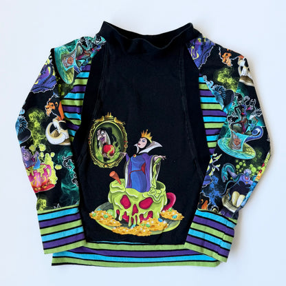 Handmade Disney Evil Villains Black/Green/Purple Pullover Sweater (4T)
