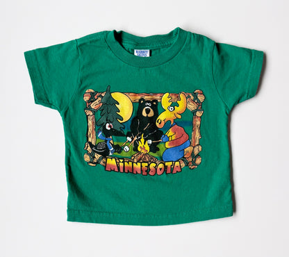Rabbit Skins Green Minnesota Campfire T-Shirt (2T)
