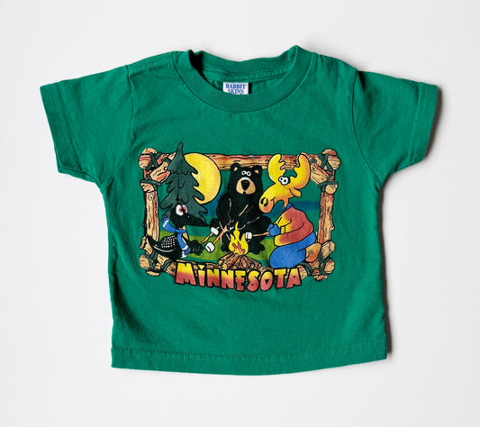 Rabbit Skins Green Minnesota Campfire T-Shirt (2T)