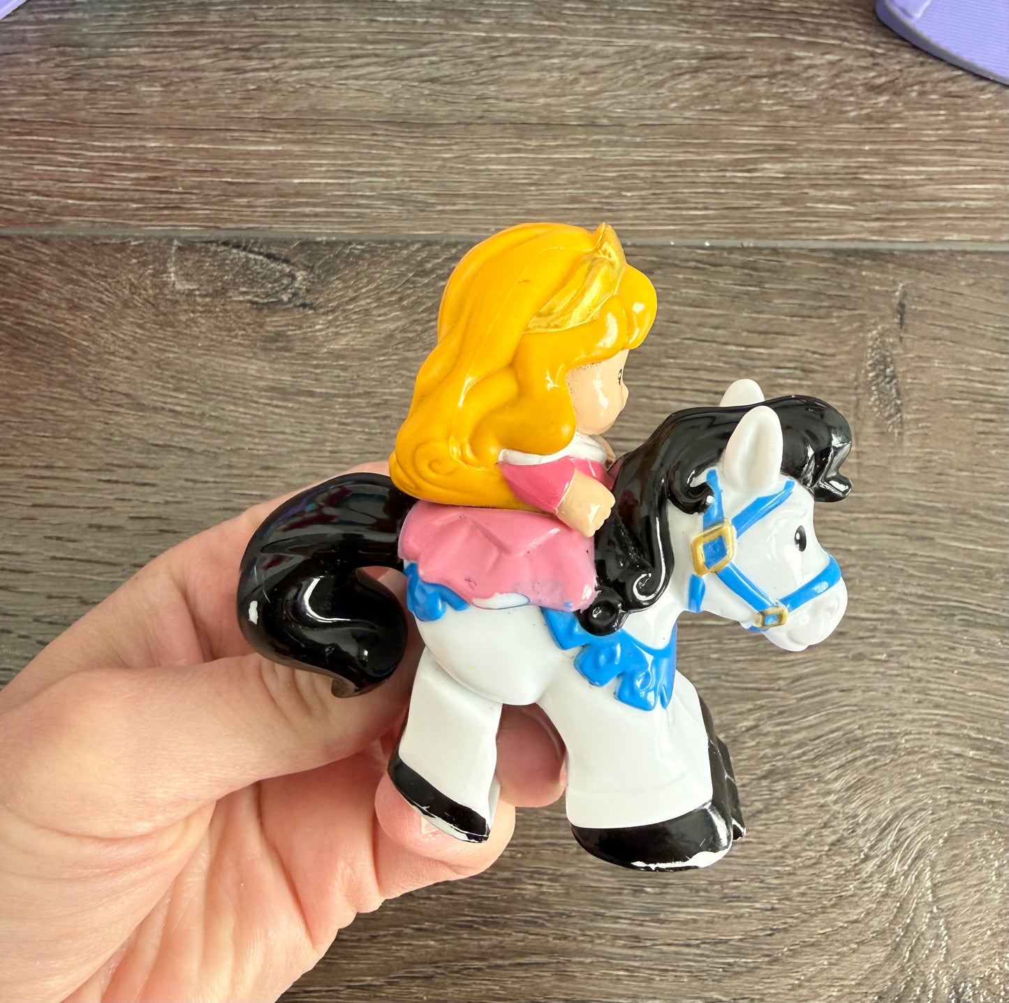 Fisher-Price Little People Disney Princess Klip Klop Castle & Aurora Horse #2