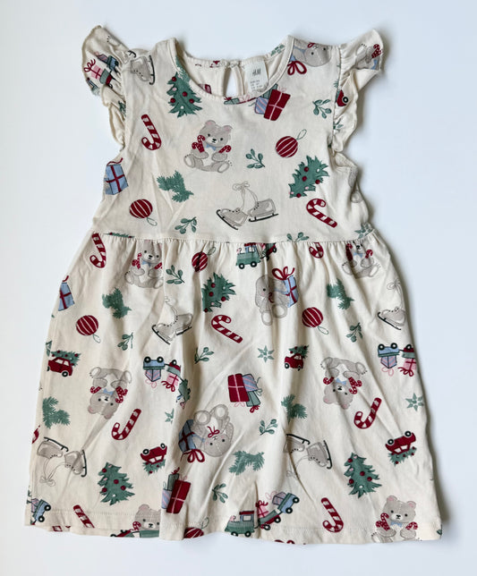 H&M Christmas Trinkets Sleeveless Dress (3-4 Years)