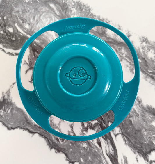GyroBowl Turquoise & Orange Non-Spill Snack Bowl