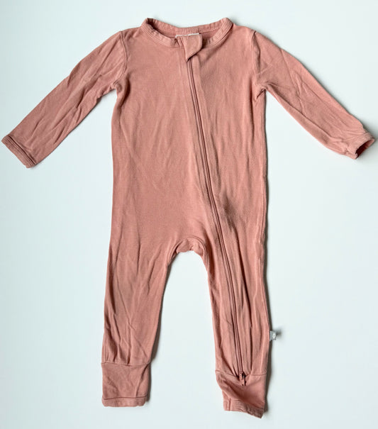 Kyte Terracotta Zipper Romper (6-12 Months)