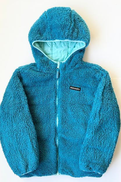 Eddie Bauer Blue Shades Puffer & Sherpa Reversible Jacket (7/8 Years)