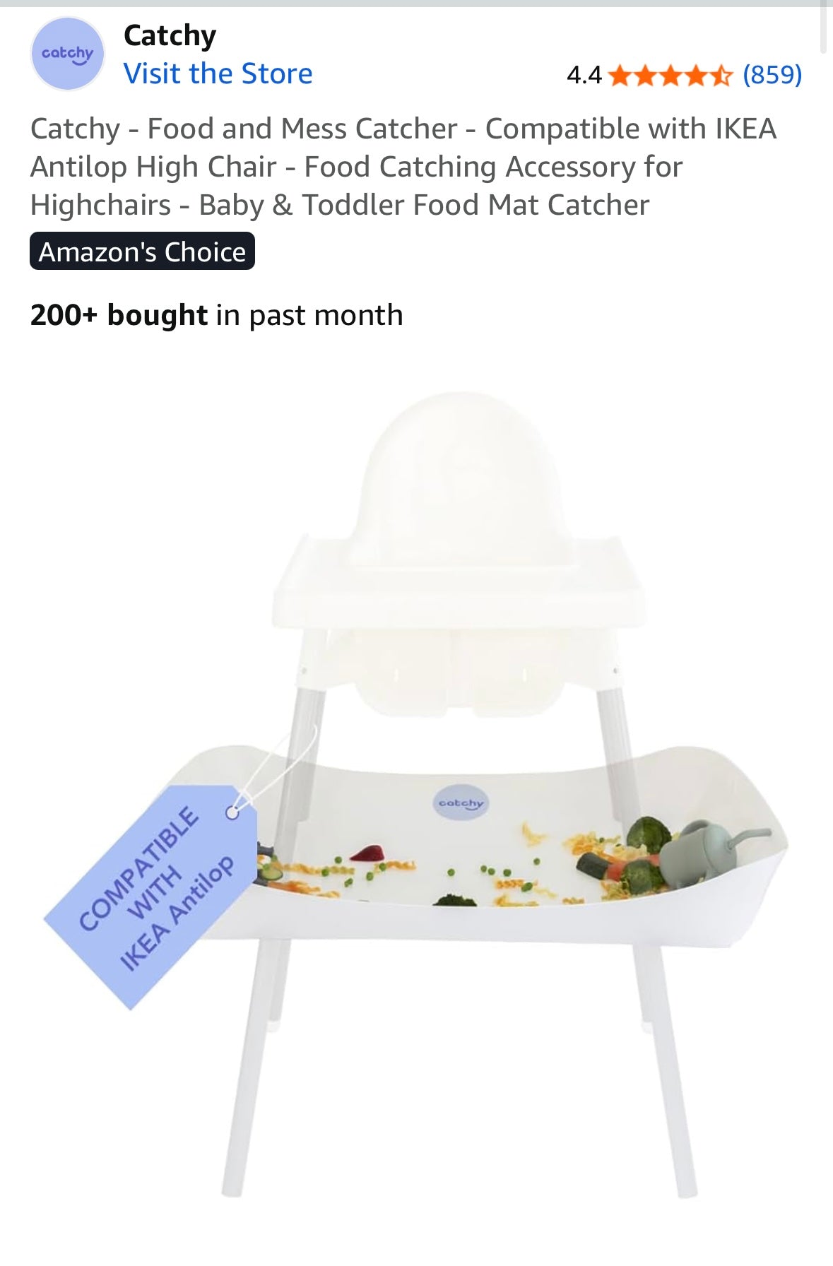 Catchy IKEA Antilop - Food & Mess Catcher - White