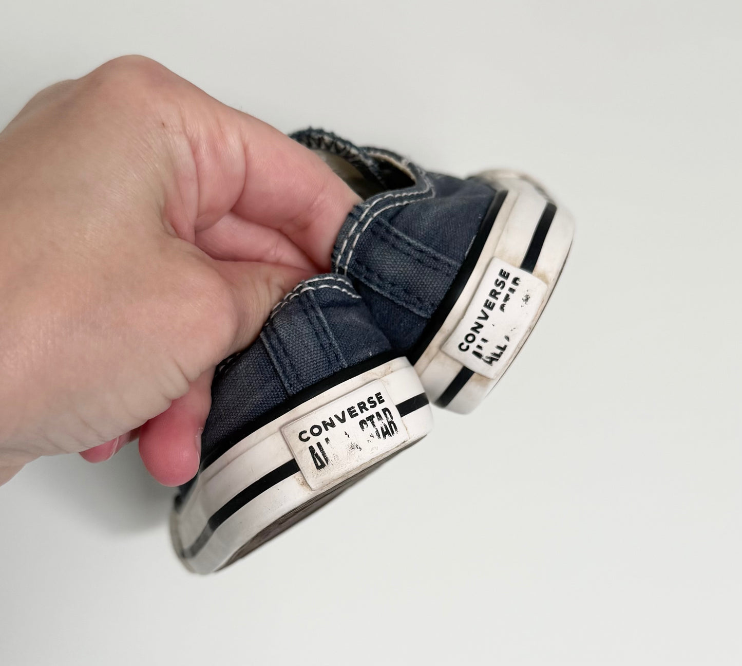 Converse Navy Blue Lace Up Sneakers (6)