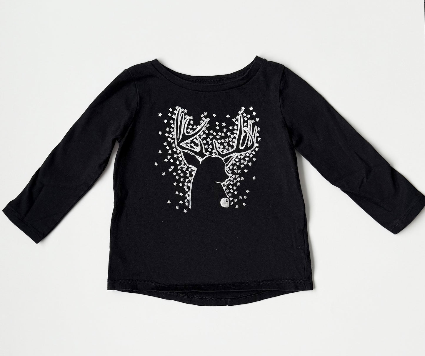 Carhartt Silver Star Deer Black Long Sleeve (9 Months)
