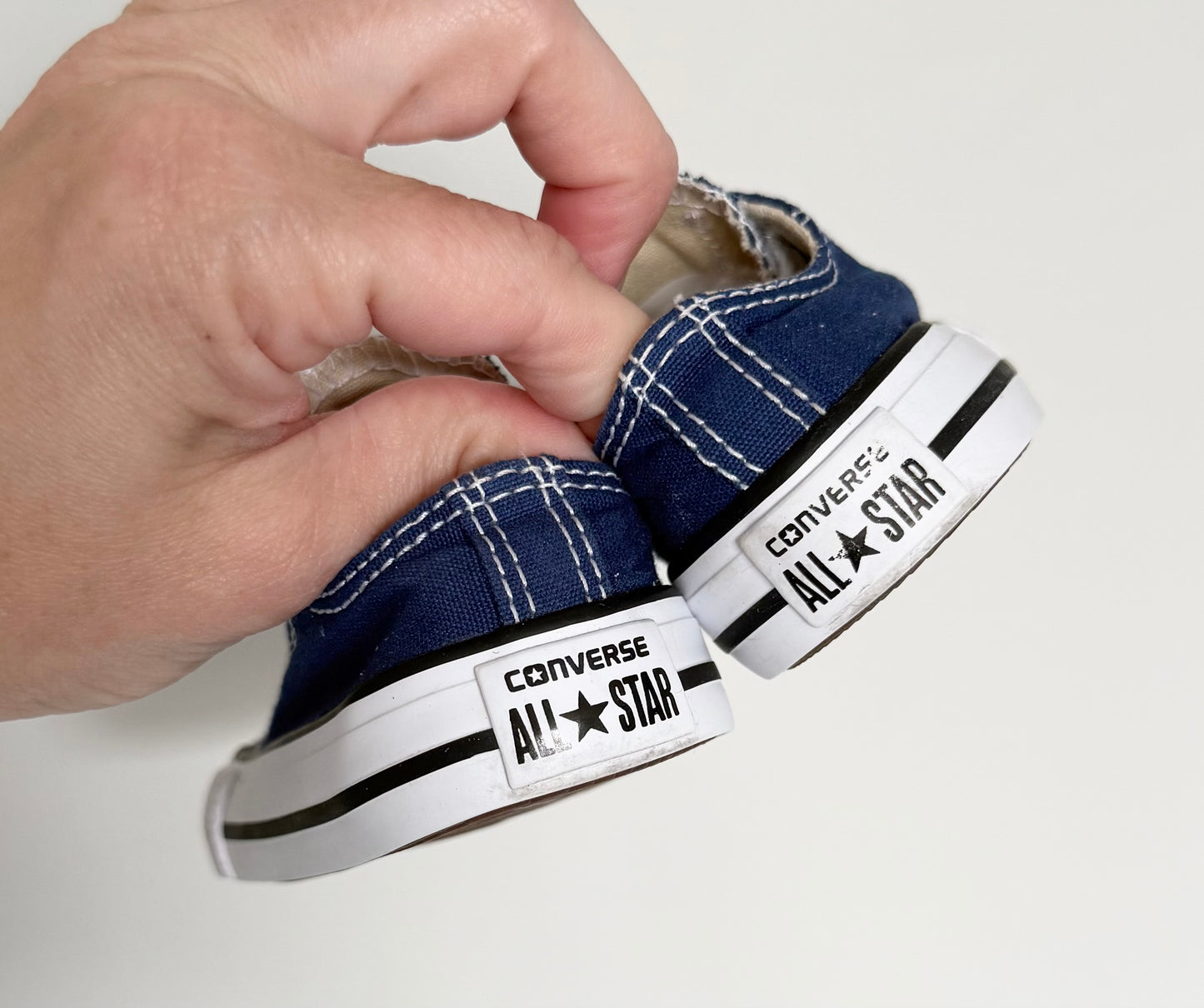 Converse Blue Lace Up Sneakers (3)
