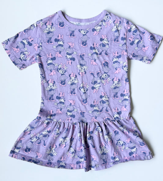 Joe Fresh x Disney Purple Minnie Mouse Peplum T-Shirt Dress (4 Years)