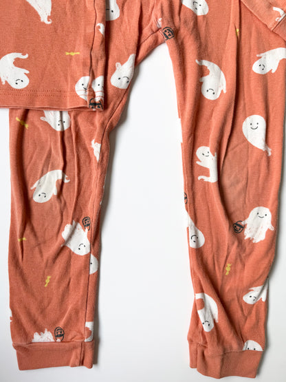 Carters Orange Ghosts Two Peice PJ Set (5T)