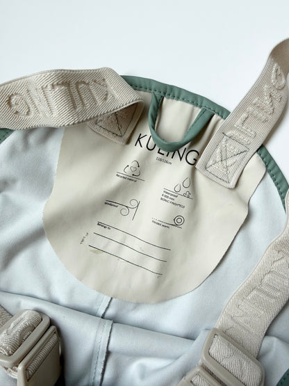 Kuling Green Rain Coat & Pants Matching Two Peice Set (4-5 Years)