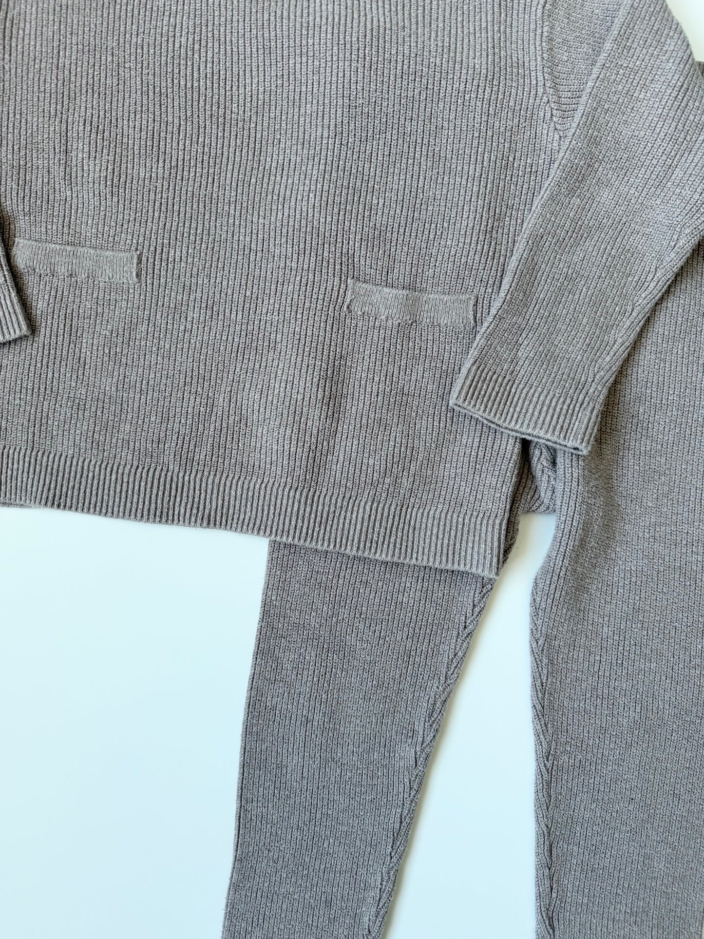 H&M Light Brown Knit Pocket Sweater & Leggings Sets (3-4 Years)
