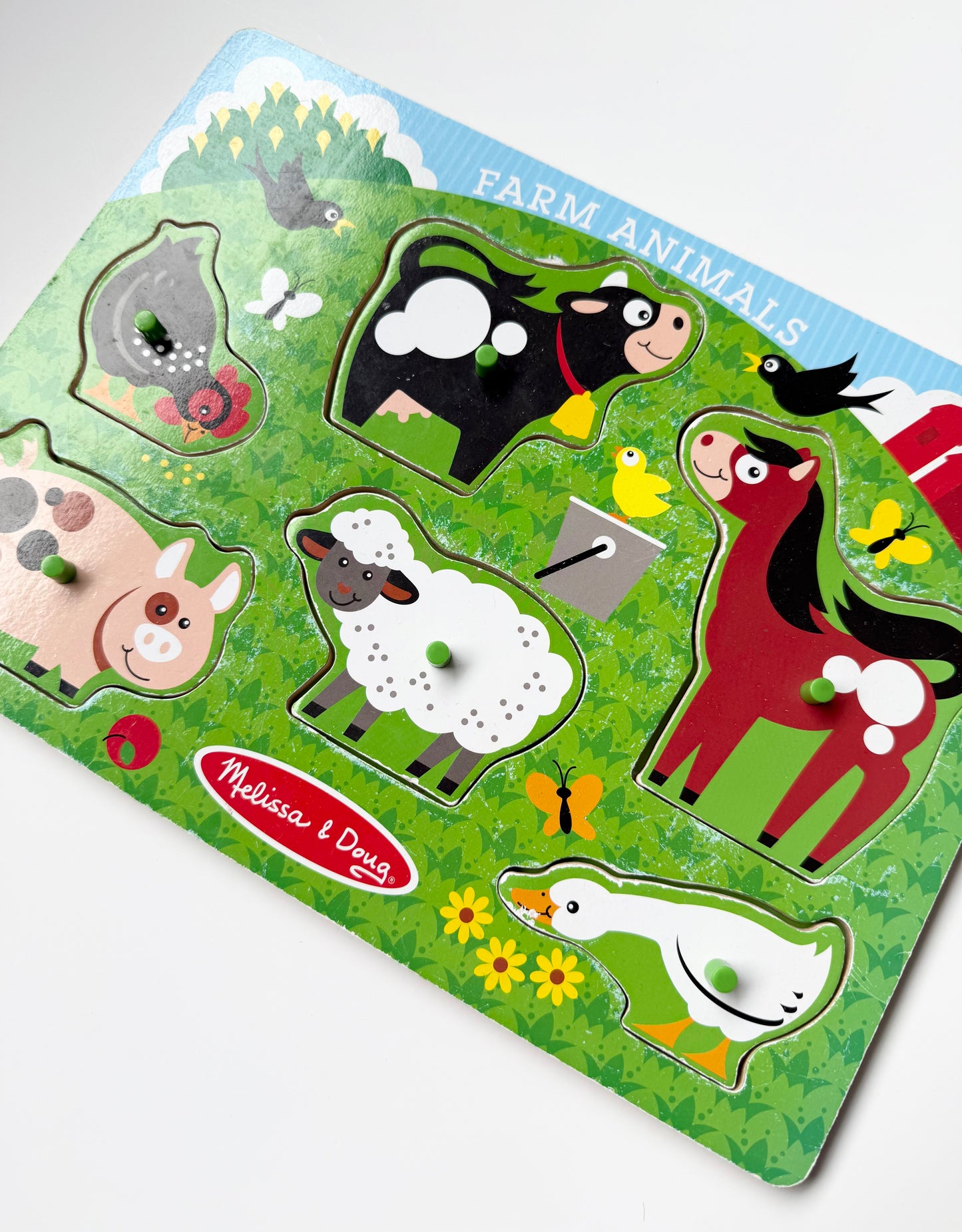 Melissa & Doug Farm Animals Wooden Puzzle