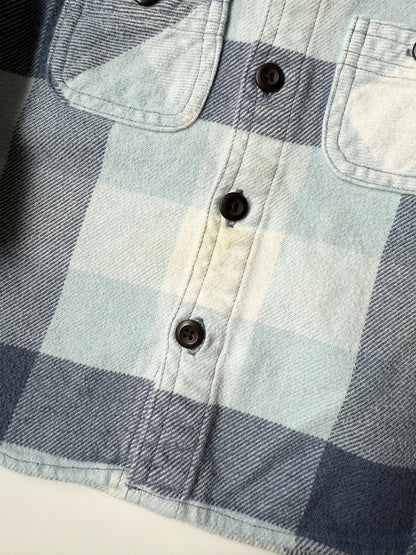Patagonia Fjord Flannel Blue Plaid Collared Button Up Long Sleeve (12-18 Months)