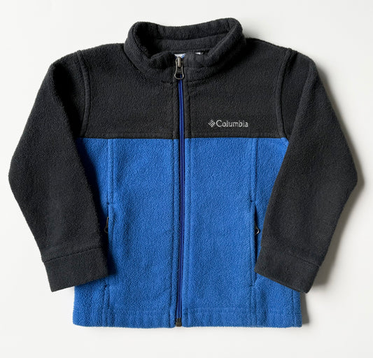 Columbia Black & Blue Fleece Zip Up (3T)