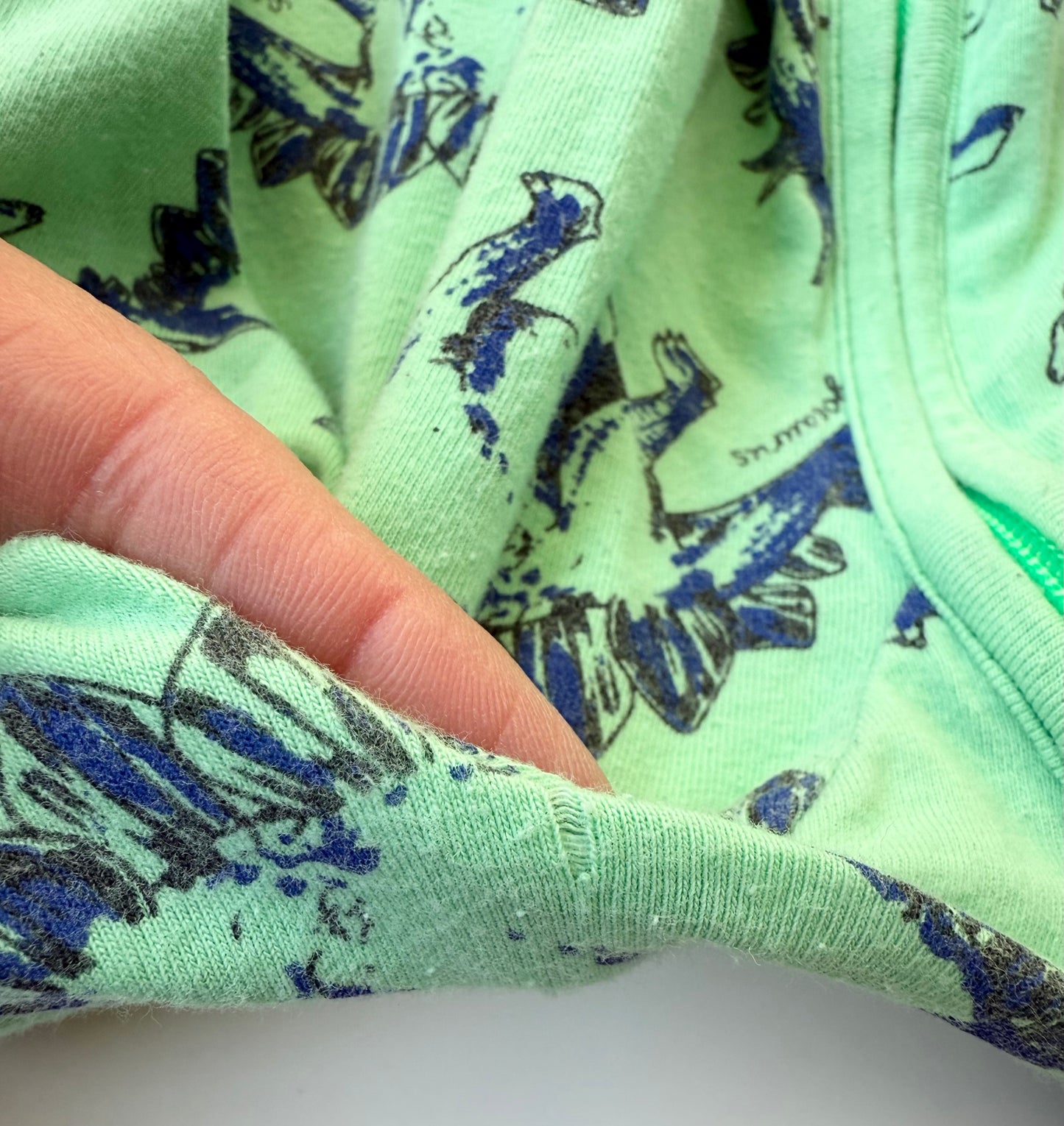 Bonds Wondersuit Green & Blue Dinosaurs Sleeper Romper (6-12 Months)