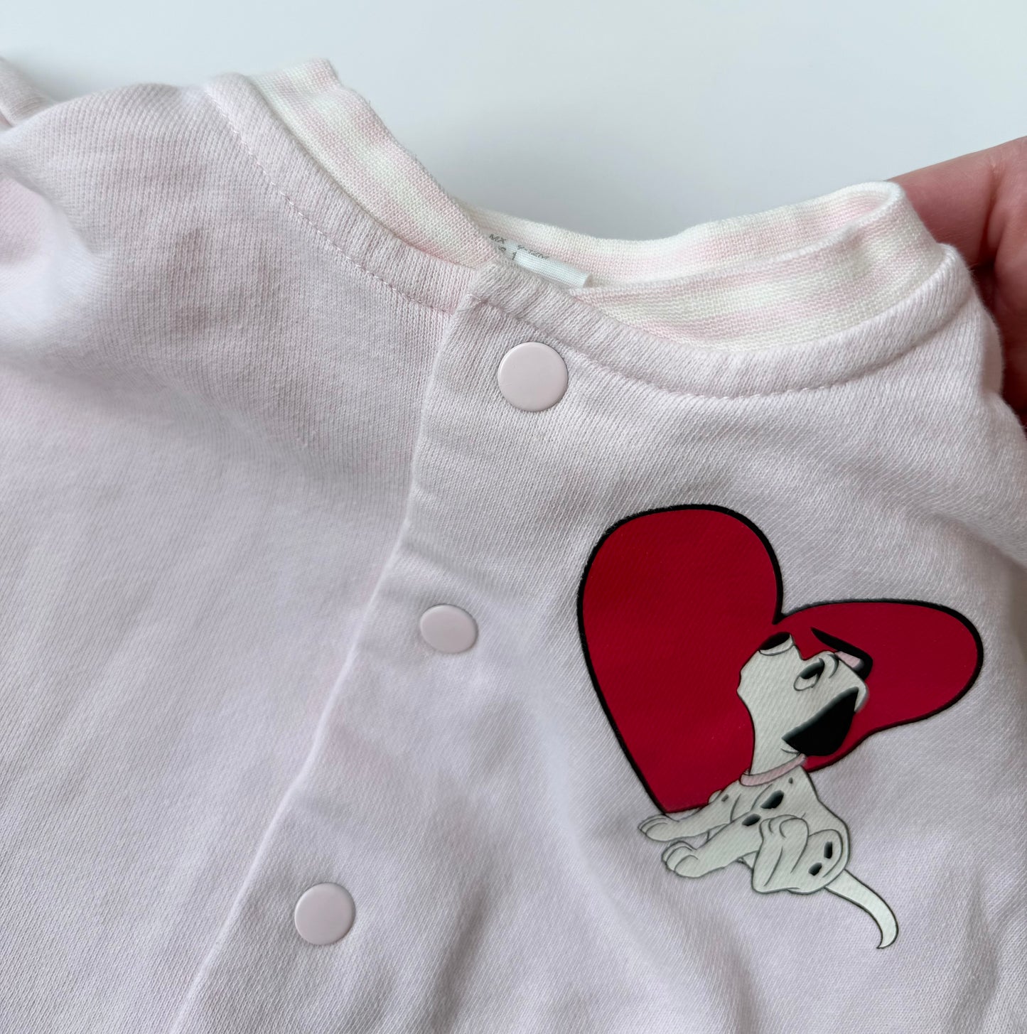 H&M x Disney Light Pink 101 Dalmatians Bomber Sweater (9-12 Months)
