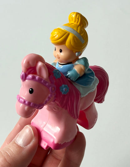 Fisher-Price Little People Disney Princess Klip Klop Pink Cinderella Horse