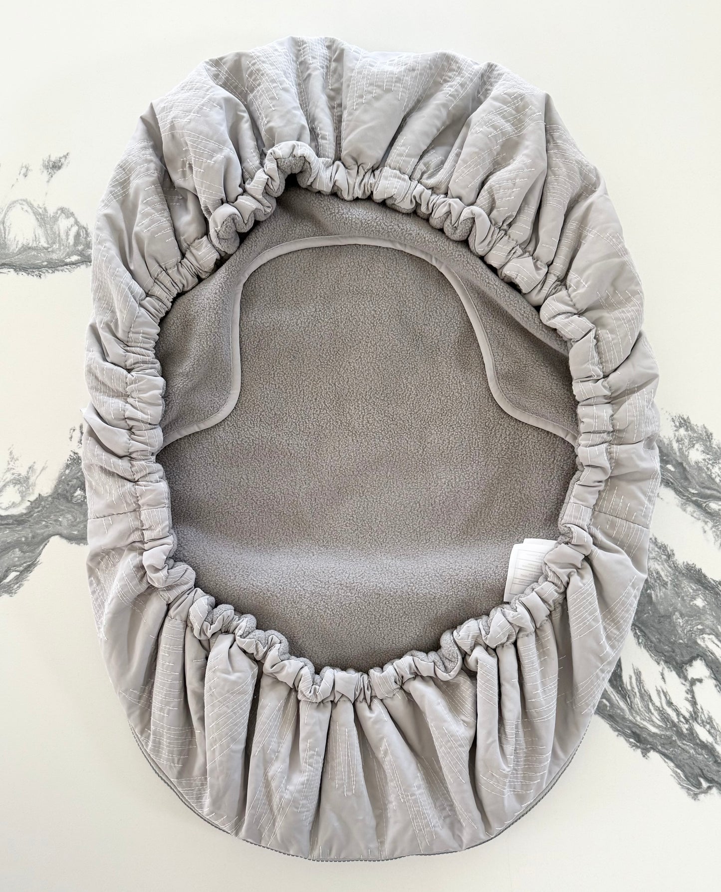 JJ Cole Grey Quilted Car Seat Cover