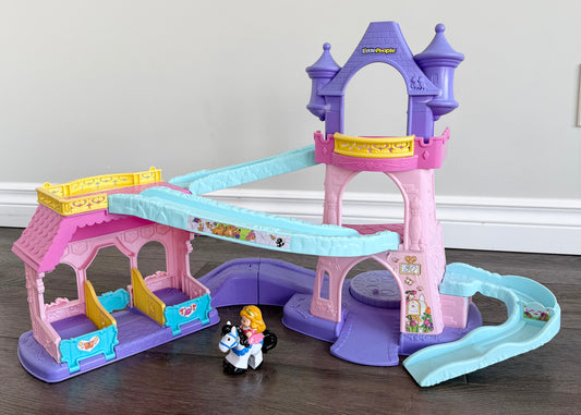 Fisher-Price Little People Disney Princess Klip Klop Castle & Aurora Horse