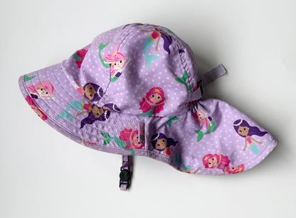 Zoocchini Purple Mermaids Sun Hat (6-24 Months)