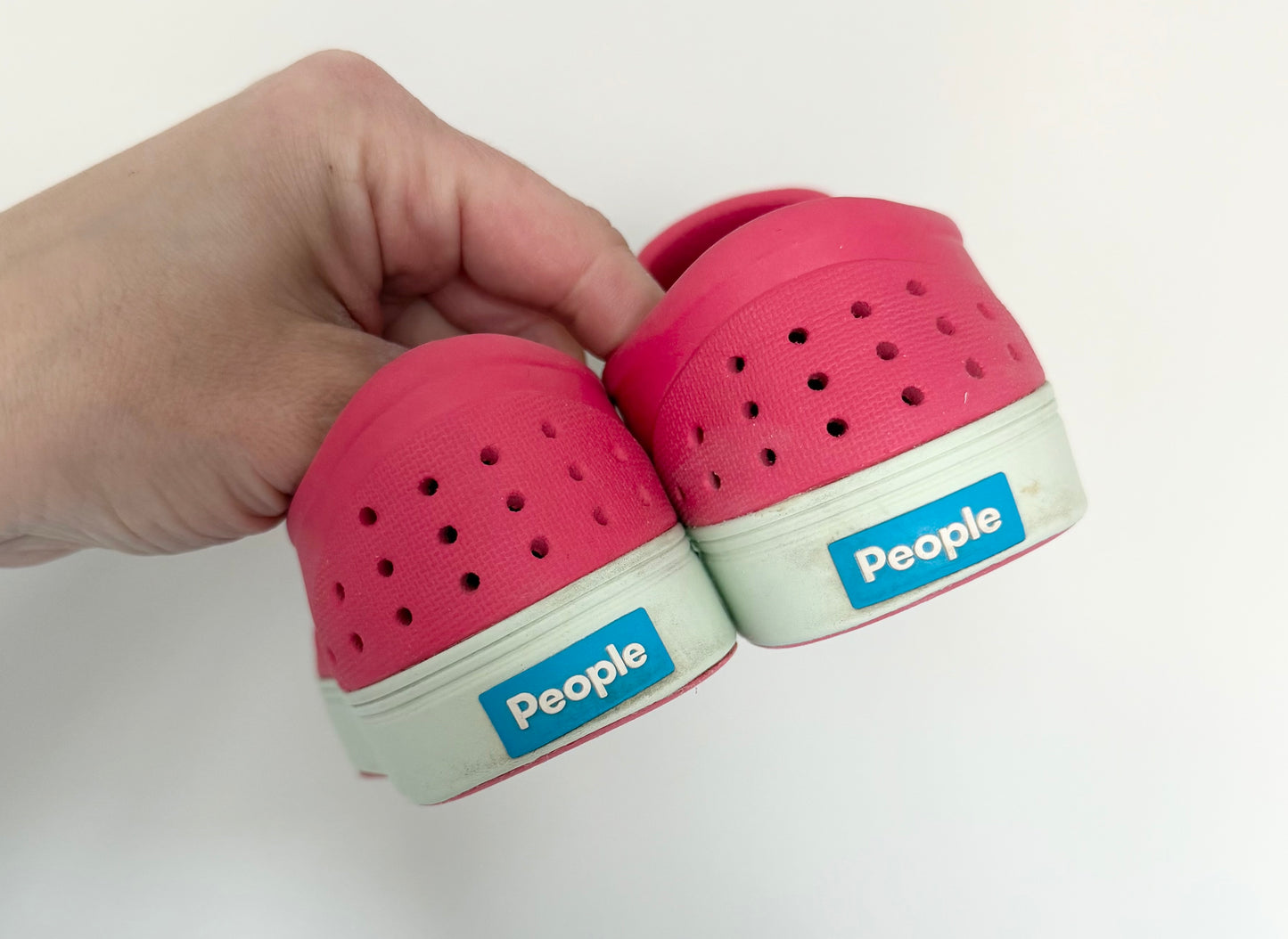 People Coral Pink Slip Ons (9)