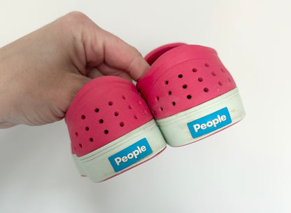 People Coral Pink Slip Ons (9)