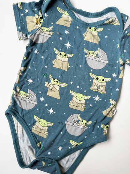 Little Sleepies x Star Wars Blue Grogu Short Sleeve Bodysuit (12-18 Months)