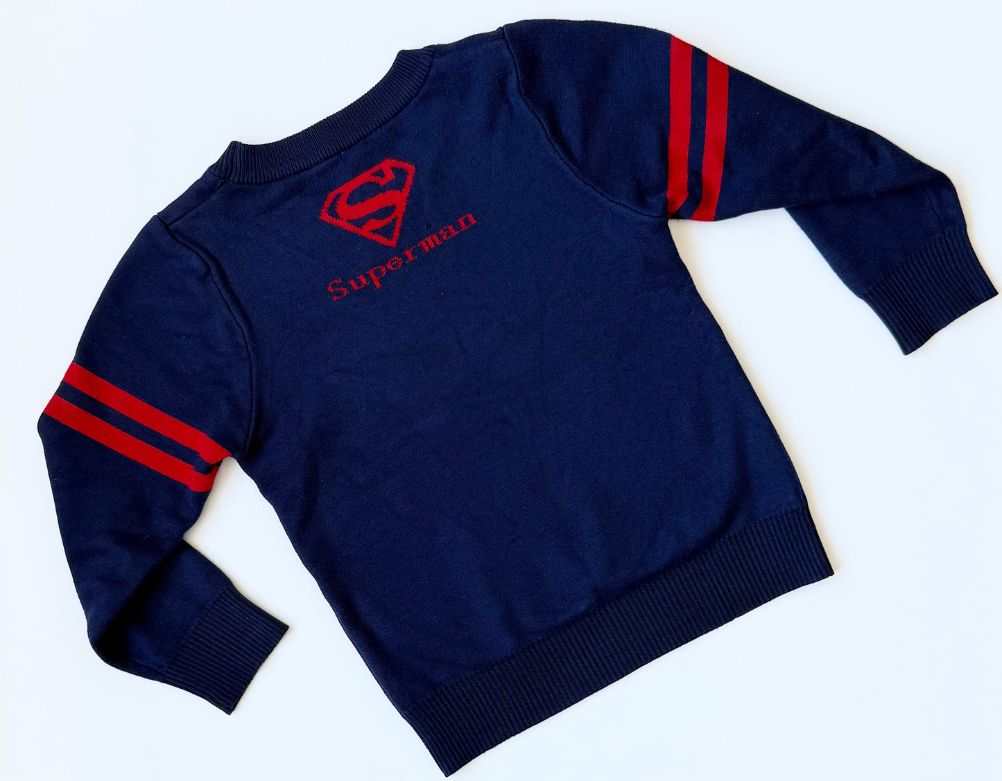 Baby Gar Navy Superman Knit Sweater (5 Years)
