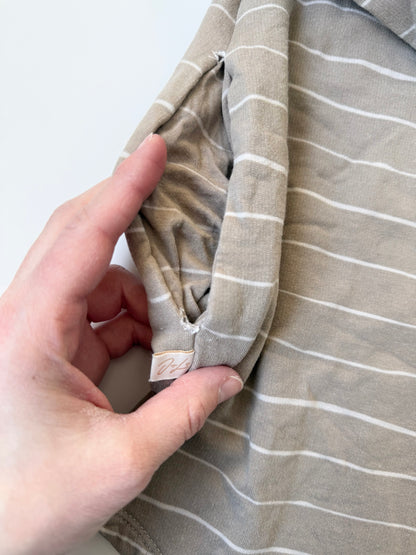 Jax & Lennon Beige & White Stripes Sweater Dress (3/4 Years)