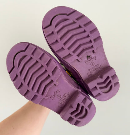 Hatley Purple Colourful Butterflies Rubber Boots (9)