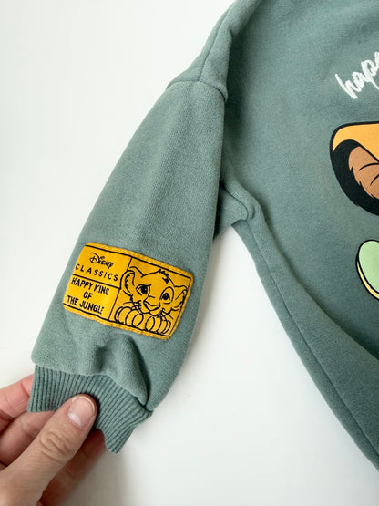 Zara x Disney The Lion King Green “Simba” Crewneck Sweater (18 Months)