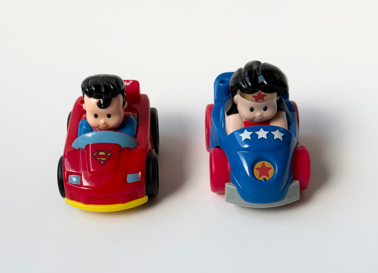 Fisher-Price Little People DC Super Friends Superman & Wonder Woman Wheelie Bundle