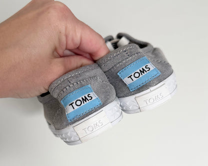 Toms Heathered Grey Lace Up Sneakers (12.5Y)
