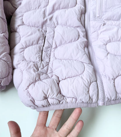 Zara Light Purple Squiggle Quilted Puffer Jacket (8 Years)
