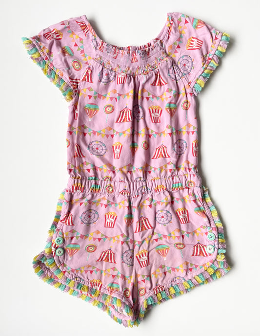 Matilda Jane Pink Circus Shorty Romper (6 Years)