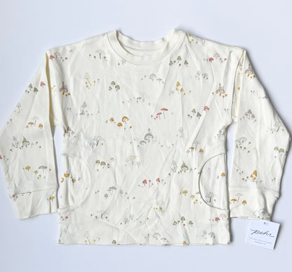 Pehr Beige Mushroom Pocket Long Sleeve - New (4T)