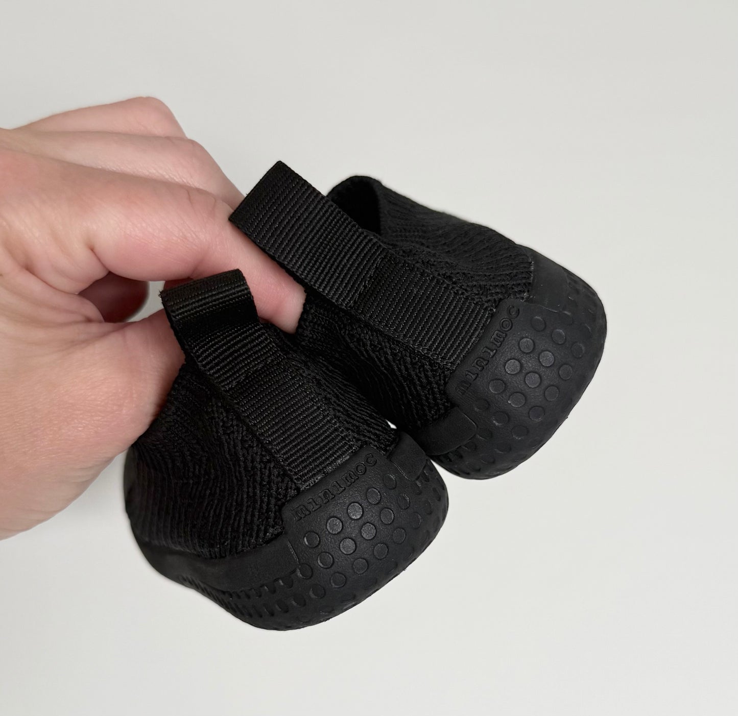 Minimoc Black Knit Slip On Sneakers (6)