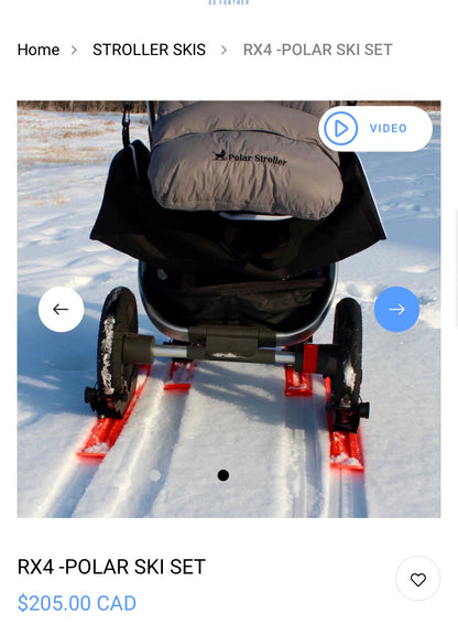 Polar Stroller - Polar Ski Set - RX4