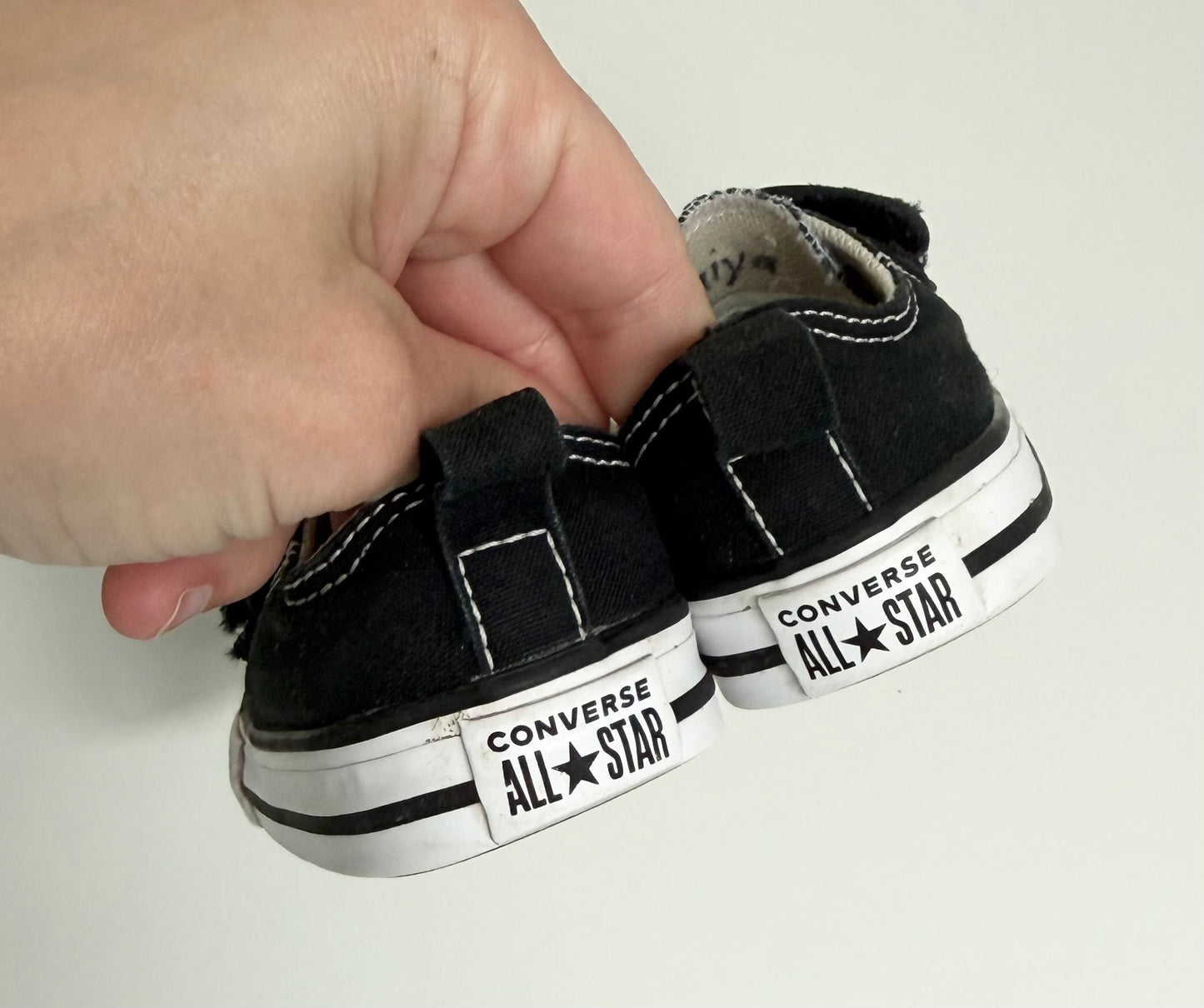 Converse Black Velcro Sneakers (4)